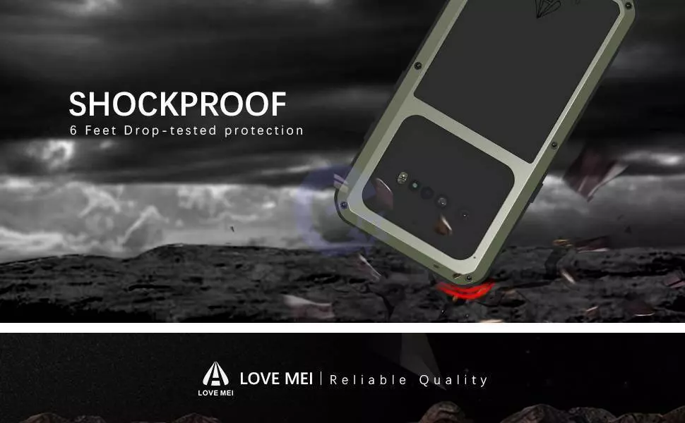 Противоударный чехол бампер для Google Pixel 7 Pro Love Mei PowerFull Black (Черный)