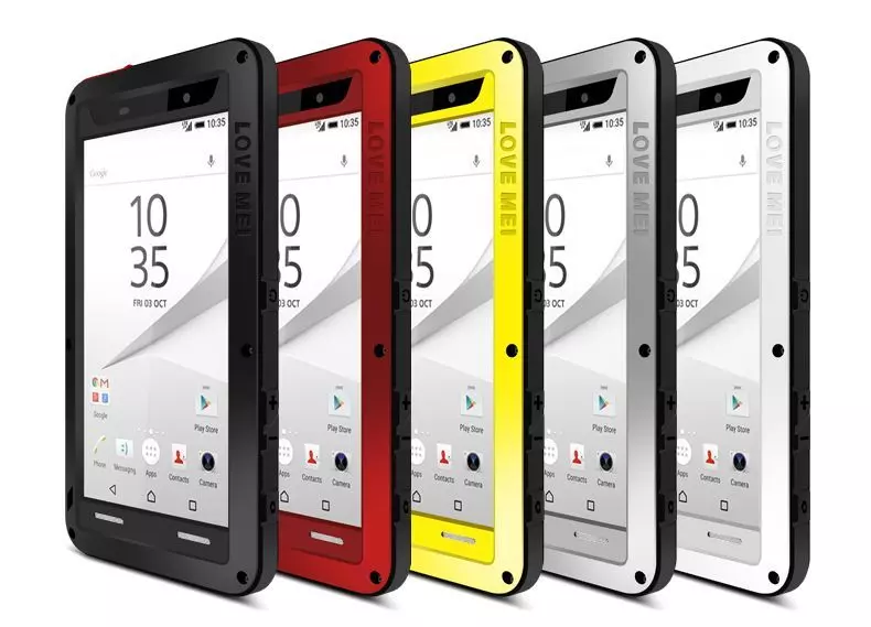 Противоударный чехол бампер для Samsung Galaxy S23 Love Mei PowerFull (Со стеклом) Black (Черный)