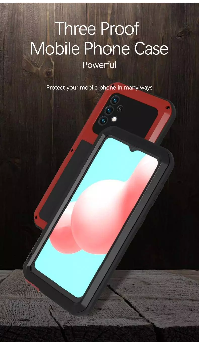 Противоударный чехол бампер для Samsung Galaxy A23 5G / Galaxy A23 Love Mei PowerFull Black (Черный)