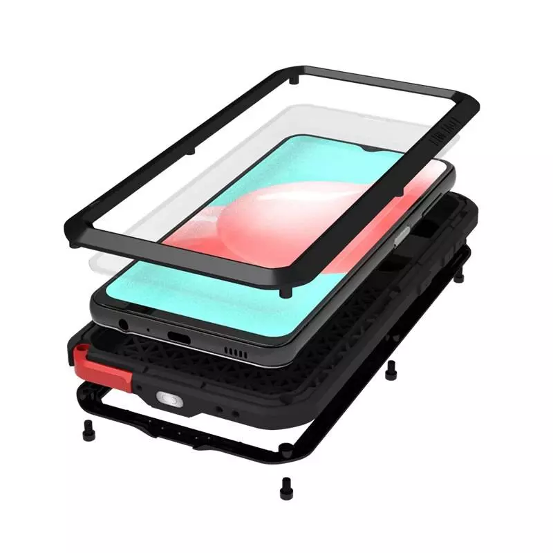 Противоударный чехол бампер для Samsung Galaxy A23 5G / Galaxy A23 Love Mei PowerFull White (Белый)