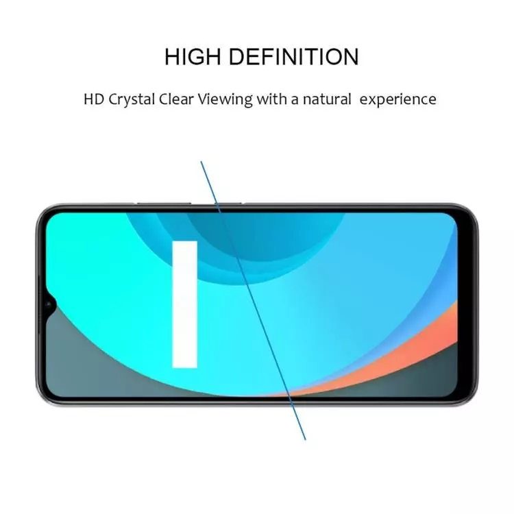 Защитное стекло для Realme Narzo 50A Mocolo Full Cover Glue Glass (полная проклейка экрана) Black (Черный)