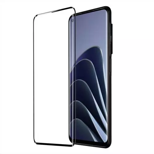 Захисне скло для Oppo A76 / A96 / Realme 9i / 8i Mocolo Full Cover Glue Glass (повне проклеювання екрану) Black (Чорний)