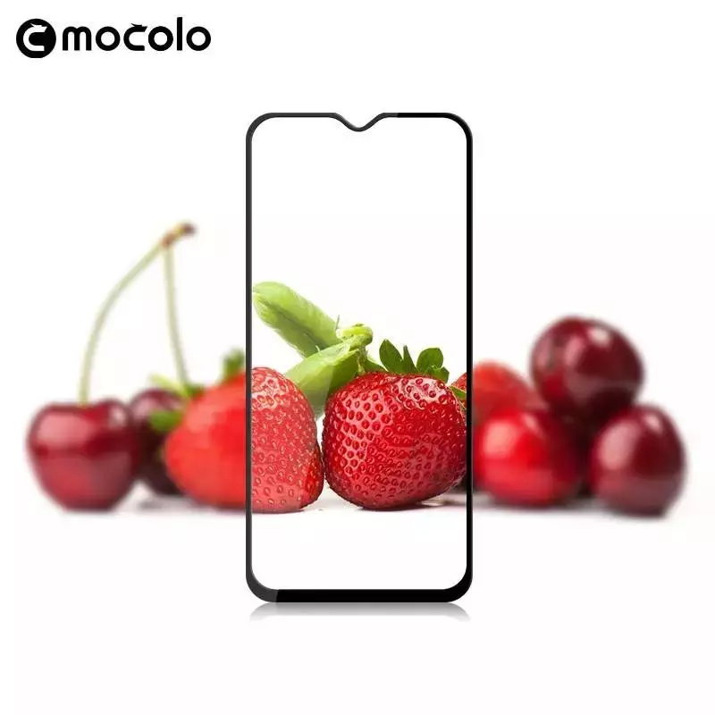 Захисне скло для Vivo Y02s Mocolo Full Cover Glue Glass (повне проклеювання екрану) Black (Чорний)