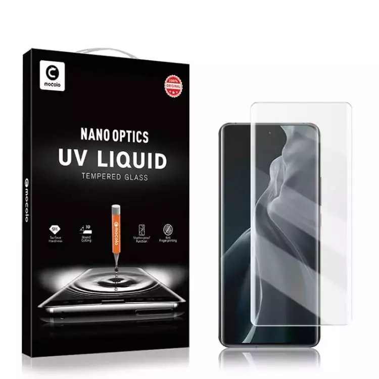 Захисне скло для Xiaomi 13 Mocolo UV Glass (клей + ультрафіолетова лампа) Transparent (Прозорий) Захисне скло для Xiaomi 13 Mocolo UV Glass (клей + ультрафіолетова лампа) Transparent (Прозорий)