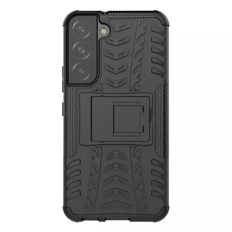 Противоударный чехол бампер для Samsung Galaxy S23 Nevellya Case (встроенная подставка) Green (Зеленый)