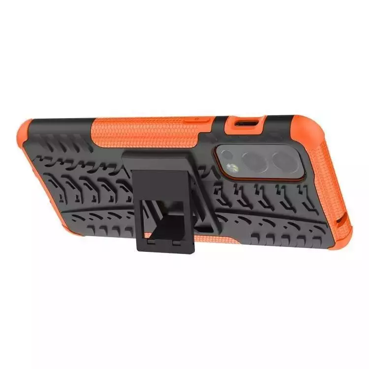 Противоударный чехол бампер для vivo V25e Nevellya Case (встроенная подставка) White (Белый)