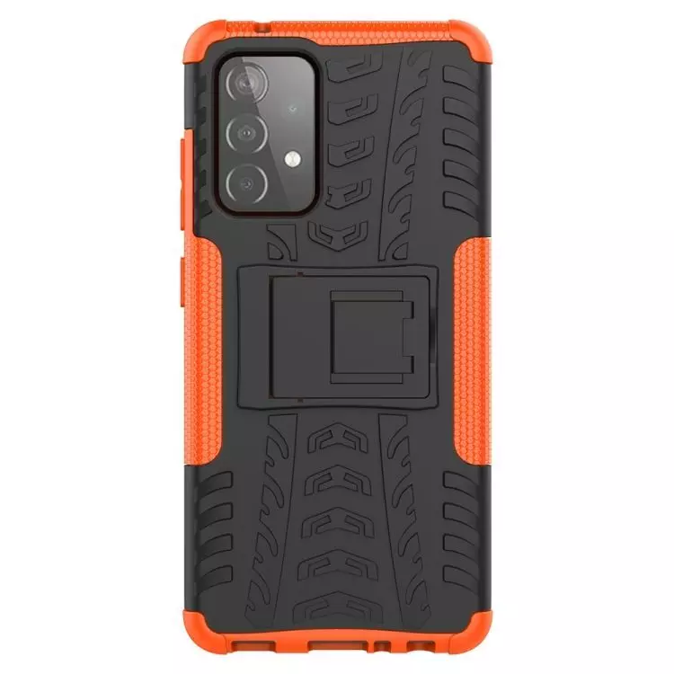 Протиударний чохол бампер для Samsung Galaxy A53 5G Nevellya Case (вбудована підставка) Orange (Помаранчевий)