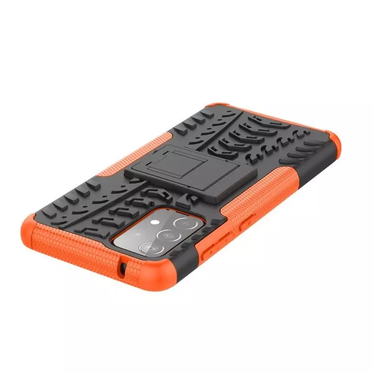 Протиударний чохол бампер для Samsung Galaxy A53 5G Nevellya Case (вбудована підставка) Orange (Помаранчевий)