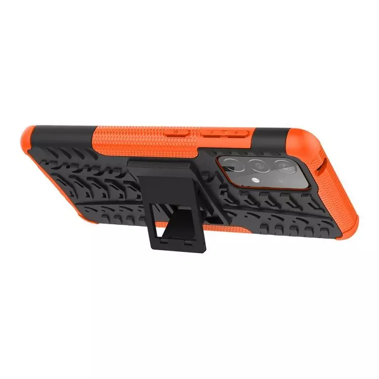 Протиударний чохол бампер для Samsung Galaxy A53 5G Nevellya Case (вбудована підставка) Orange (Помаранчевий)