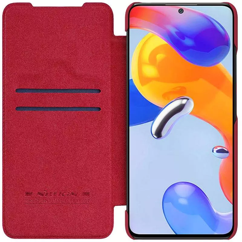Чехол книжка Nillkin Qin Pro (шторка на камеру) для Xiaomi Redmi Note 11 Pro / Redmi Note 11 Pro 5G / Redmi Note 11E Pro Black (Черный)