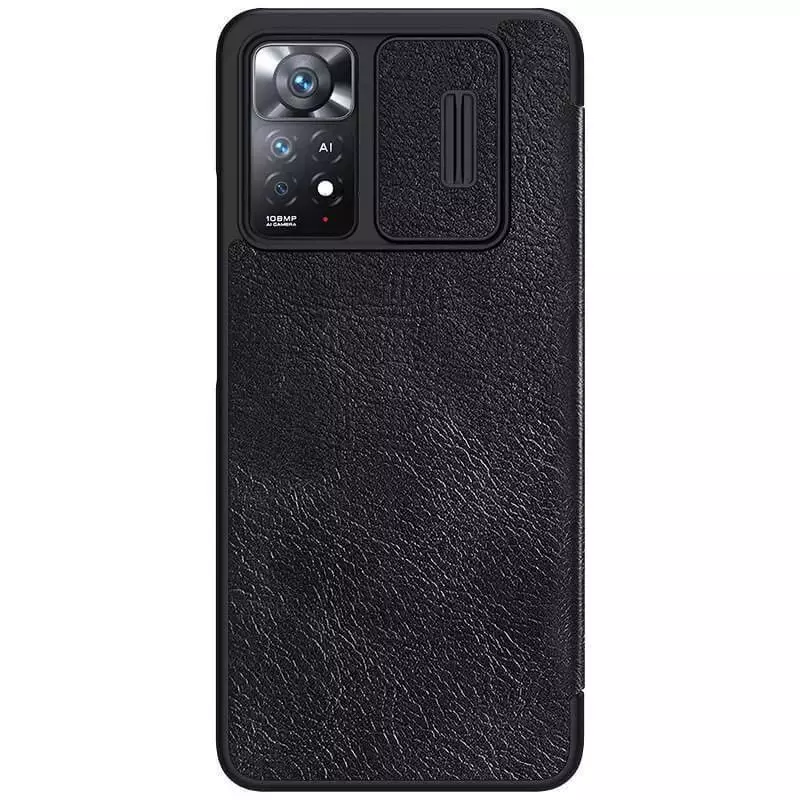 Чохол книжка Nillkin Qin Pro (шторка на камеру) для Xiaomi Poco F4 GT / Redmi K50 Gaming Black (Чорний) Чохол книжка Nillkin Qin Pro (шторка на камеру) для Xiaomi Poco F4 GT / Redmi K50 Gaming Black (Чорний)