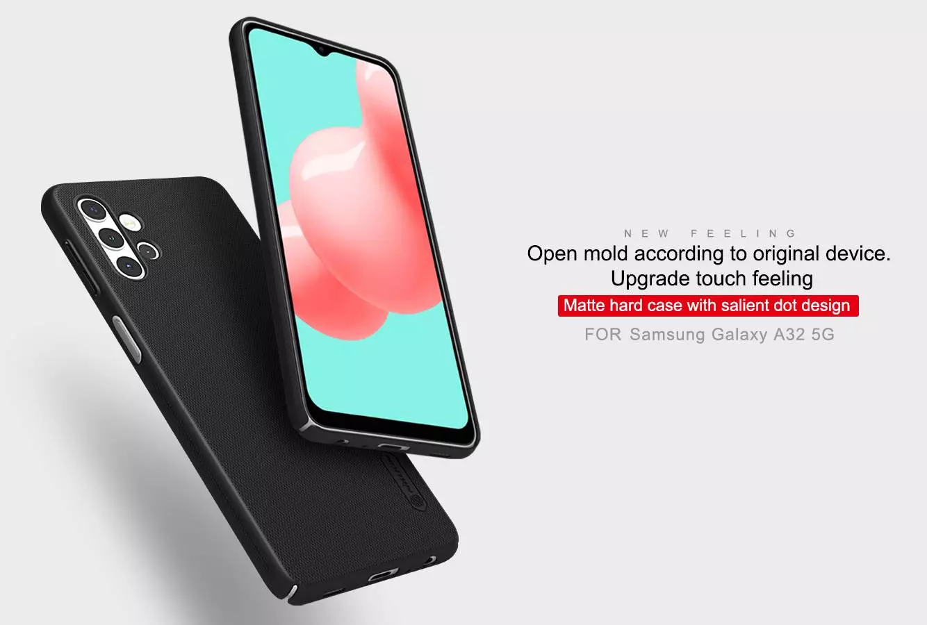 Протиударний чохол бампер Nillkin Super Frosted Shield для Samsung Galaxy M32 5G Black (Чорний)