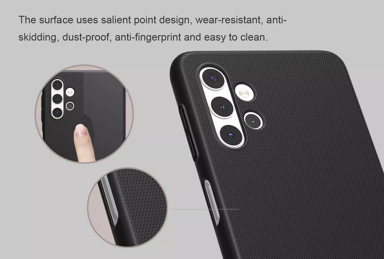 Протиударний чохол бампер Nillkin Super Frosted Shield для Samsung Galaxy M32 5G Black (Чорний)