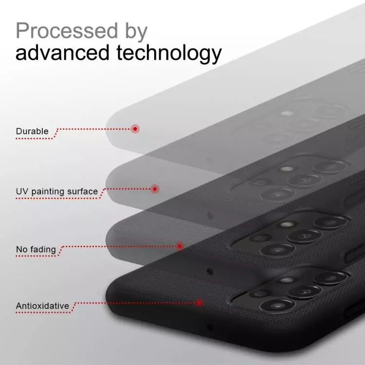 Протиударний чохол бампер Nillkin Super Frosted Shield для Xiaomi Poco C40 / Redmi 10C White (Білий) Протиударний чохол бампер Nillkin Super Frosted Shield для Xiaomi Poco C40 / Redmi 10C White (Білий)