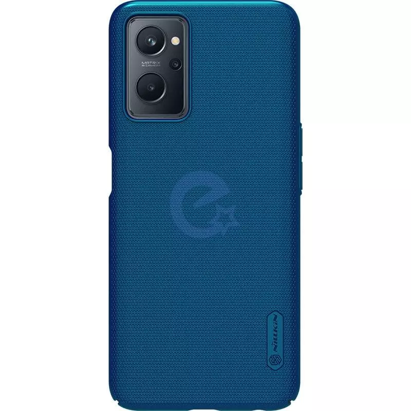 Протиударний чохол бампер Nillkin Super Frosted Shield для Oppo A76 / A96 / Realme 9i Blue (Синій)