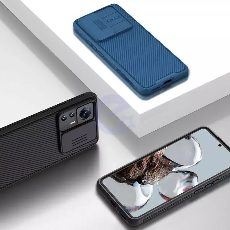 Противоударный чехол бампер Nillkin CamShield Pro (шторка на камеру) для Xiaomi 12T / 12T Pro / Redmi K50 Ultra Black (Черный) Противоударный чехол бампер Nillkin CamShield Pro (шторка на камеру) для Xiaomi 12T / 12T Pro / Redmi K50 Ultra Black (Черный)
