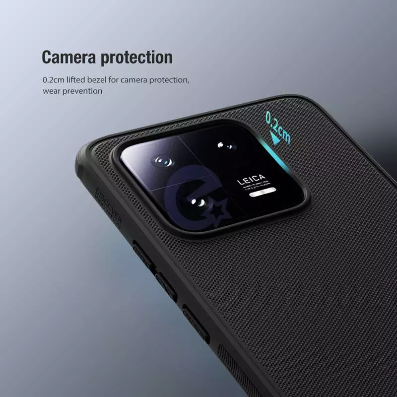 Противоударный чехол бампер Nillkin Super Frosted Shield для Xiaomi 13 Blue (Синий)