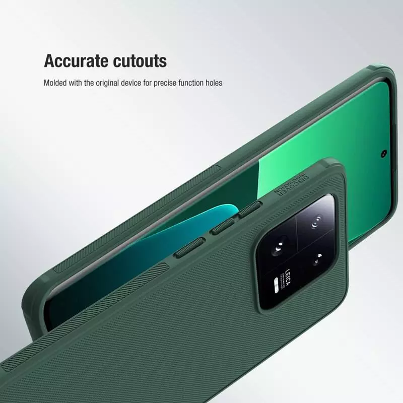 Противоударный чехол бампер Nillkin Super Frosted Shield для Xiaomi 13 Blue (Синий)