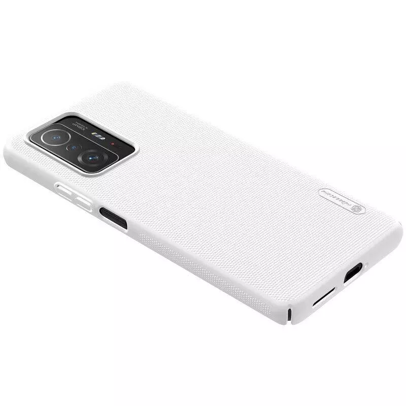 Противоударный чехол бампер Nillkin Super Frosted Shield для Xiaomi Poco M4 5G / Redmi Note 11R White (Белый)