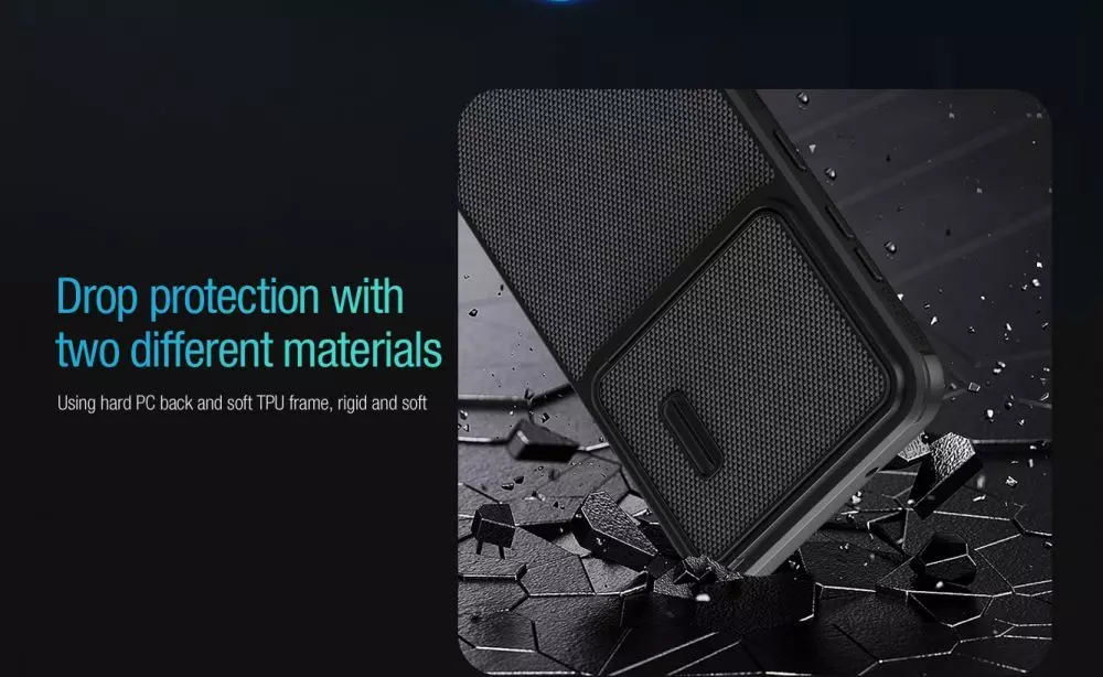 Чехол бампер Nillkin Textured S для Samsung Galaxy S23 Black (Черный)