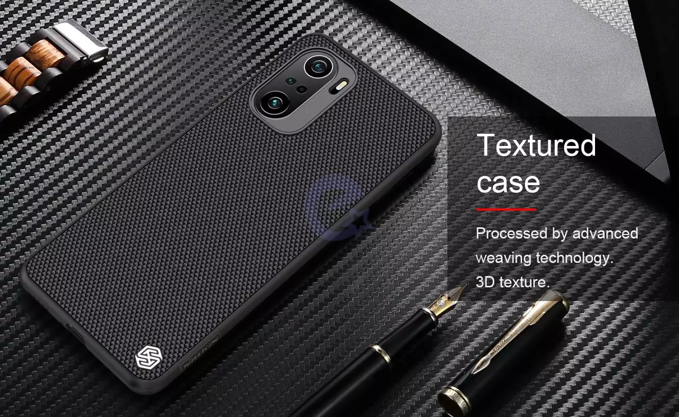 Чехол бампер Nillkin Textured для Xiaomi Mi 11i / Poco F3 / Redmi K40 / Redmi K40 Pro Black (Черный)