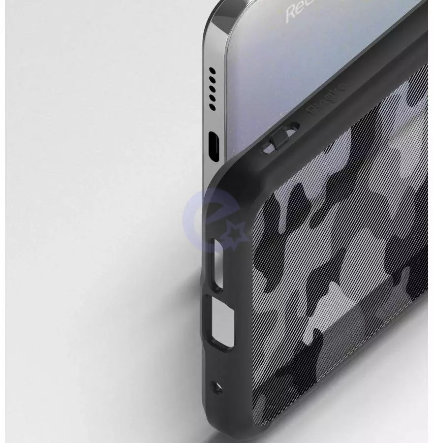 Протиударний чохол бампер Ringke Fusion для Xiaomi Redmi Note 11 / Xiaomi Redmi Note 11S Camo / Black (Камуфляж / Чорний)