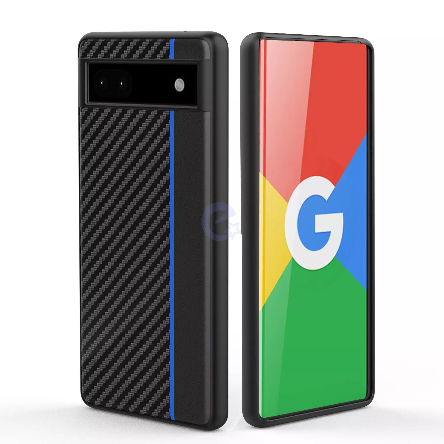 Чехол бампер для Google Pixel 7 Anomaly Carbon Line Red (Красный)