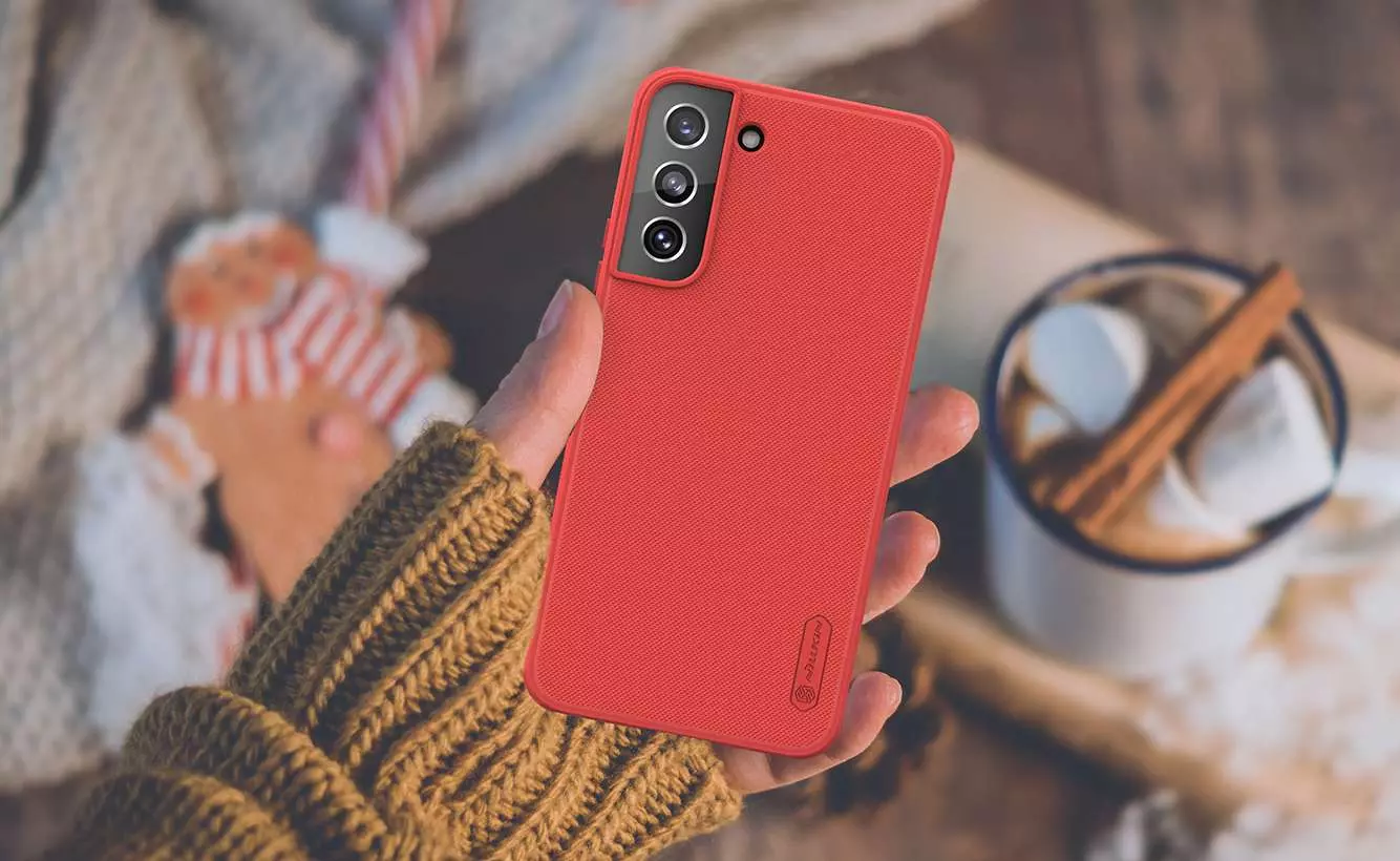 Протиударний чохол бампер Nillkin Super Frosted Shield Pro для Samsung Galaxy S22 Red (Червоний)