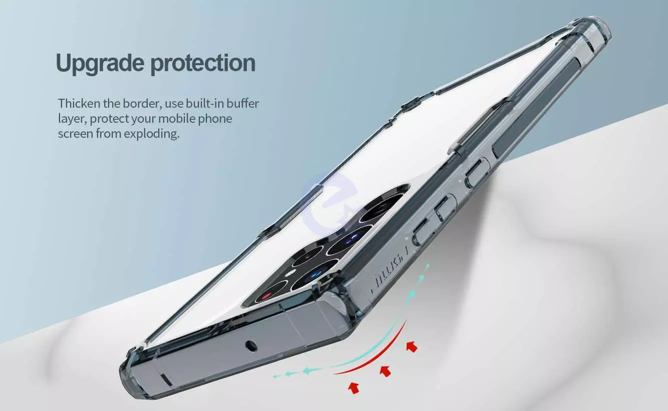 Чохол бампер Nillkin TPU Nature Pro для Samsung Galaxy S22 Ultra Blue (Синій)