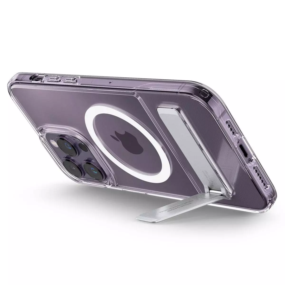 Протиударний чохол бампер Spigen Slim Armor Essential S MagSafe (вбудована підставка) для iPhone 14 Pro White (Білий) ACS04674