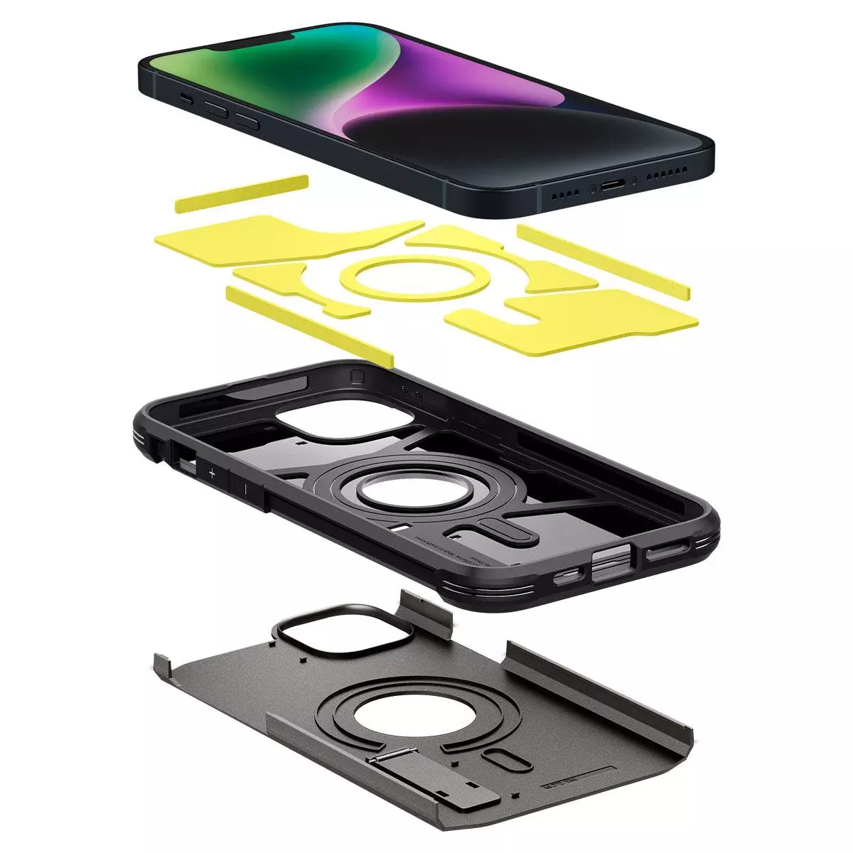 Протиударний чохол бампер Spigen Tough Armor MagSafe для iPhone 14 Plus Gunmetal (Бронзовий) ACS04914 Протиударний чохол бампер Spigen Tough Armor MagSafe для iPhone 14 Plus Gunmetal (Бронзовий) ACS04914