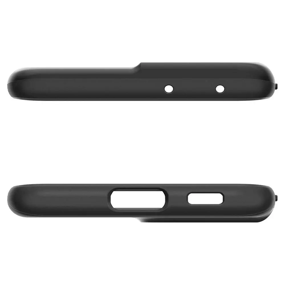 Противоударный чехол бампер Spigen Thin Fit для Samsung Galaxy S22 Ultra Black (Черный) ACS03911