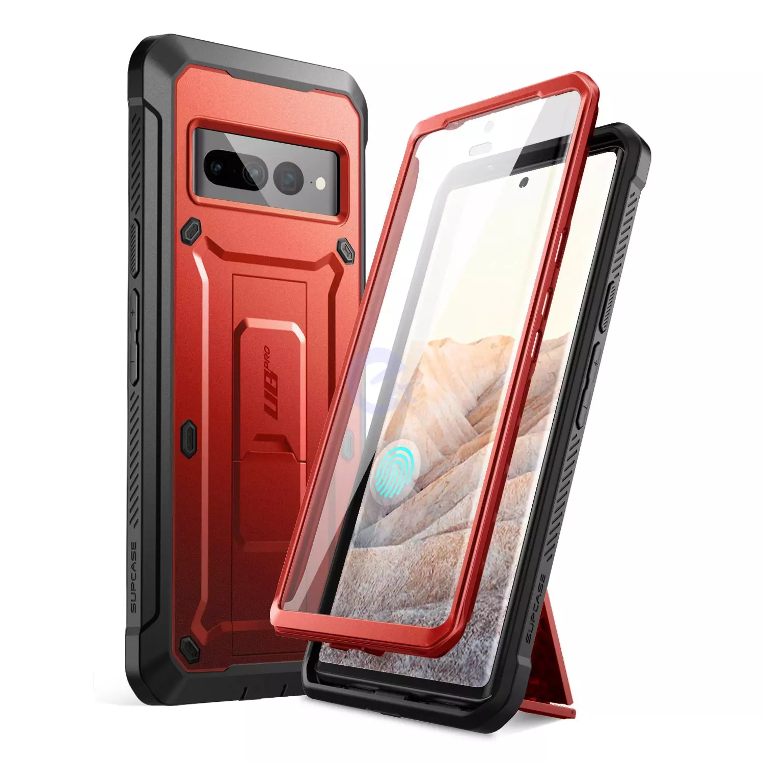 Протиударний чохол бампер Supcase Unicorn Beetle PRO для Google Pixel 7 Pro Metallic Red (Червоний металевий)
