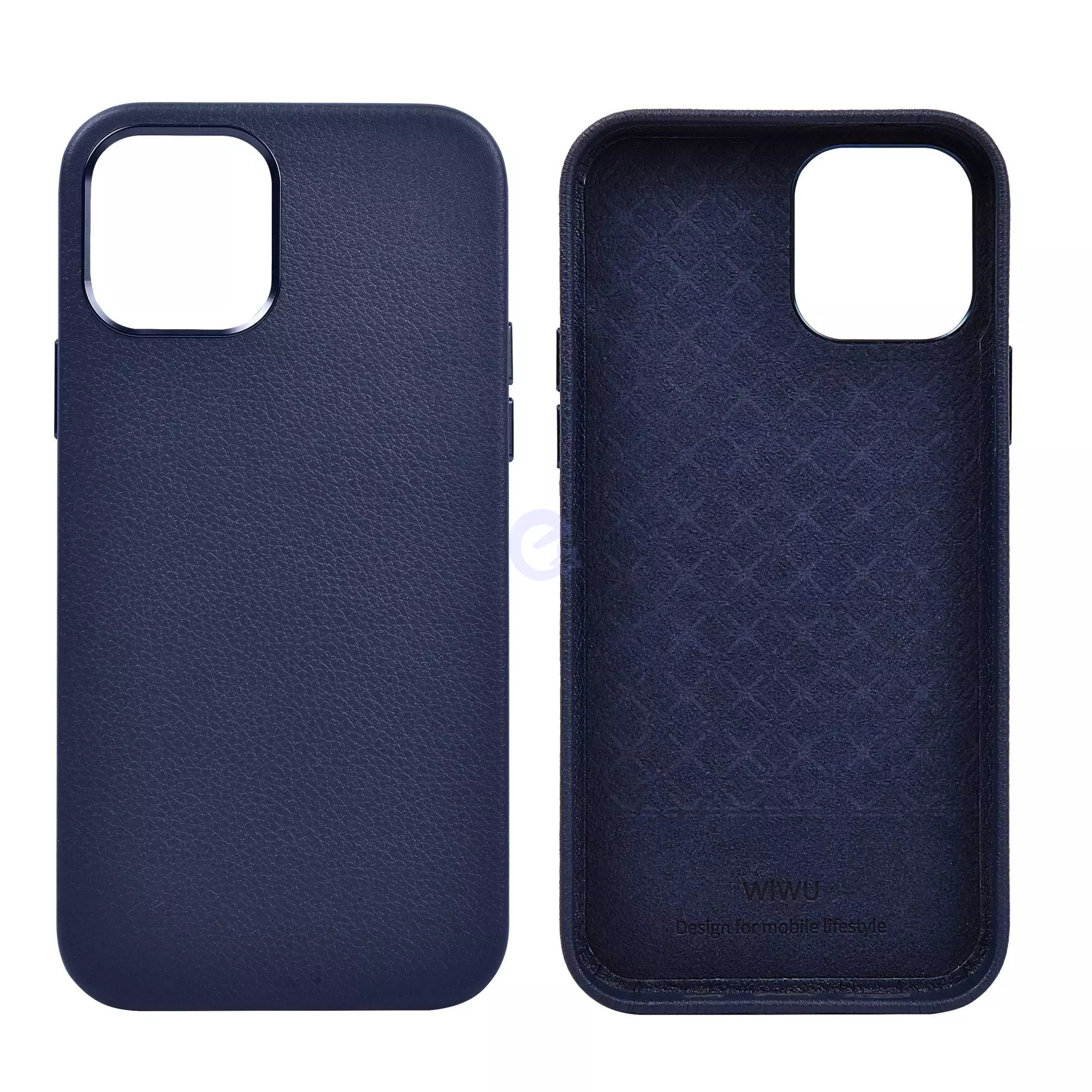 Чохол бампер для iPhone 12 / 12 Pro WiWU Calfskin Leather Case Black (Чорний) Чохол бампер для iPhone 12 / 12 Pro WiWU Calfskin Leather Case Black (Чорний)