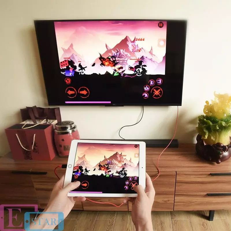 Перехідник Hoco UA4 Lightning HDMI Black/Red (Чорно-Червоний) Перехідник Hoco UA4 Lightning HDMI Black/Red (Чорно-Червоний)