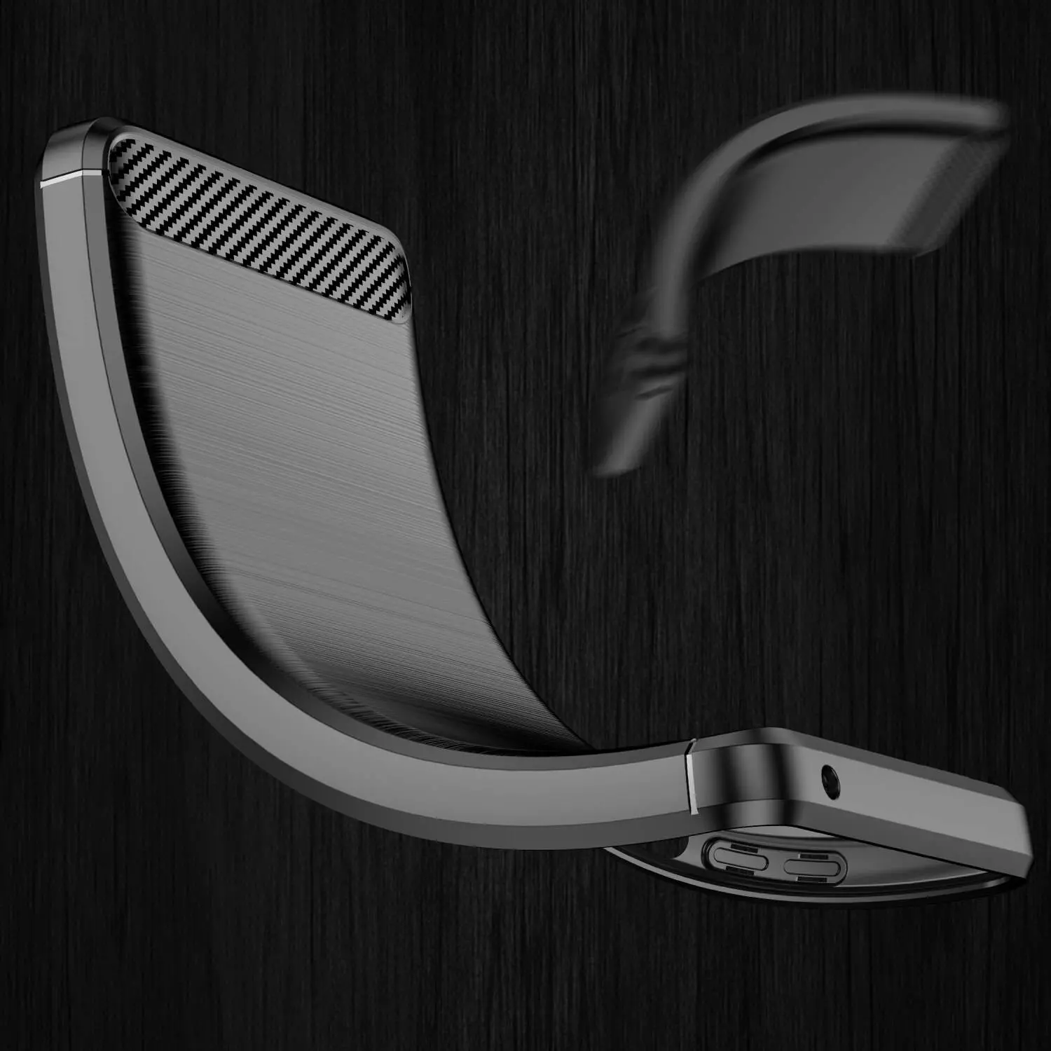 Протиударний чохол бампер для Realme Narzo 50A iPaky Carbon Fiber Blue (Синій)