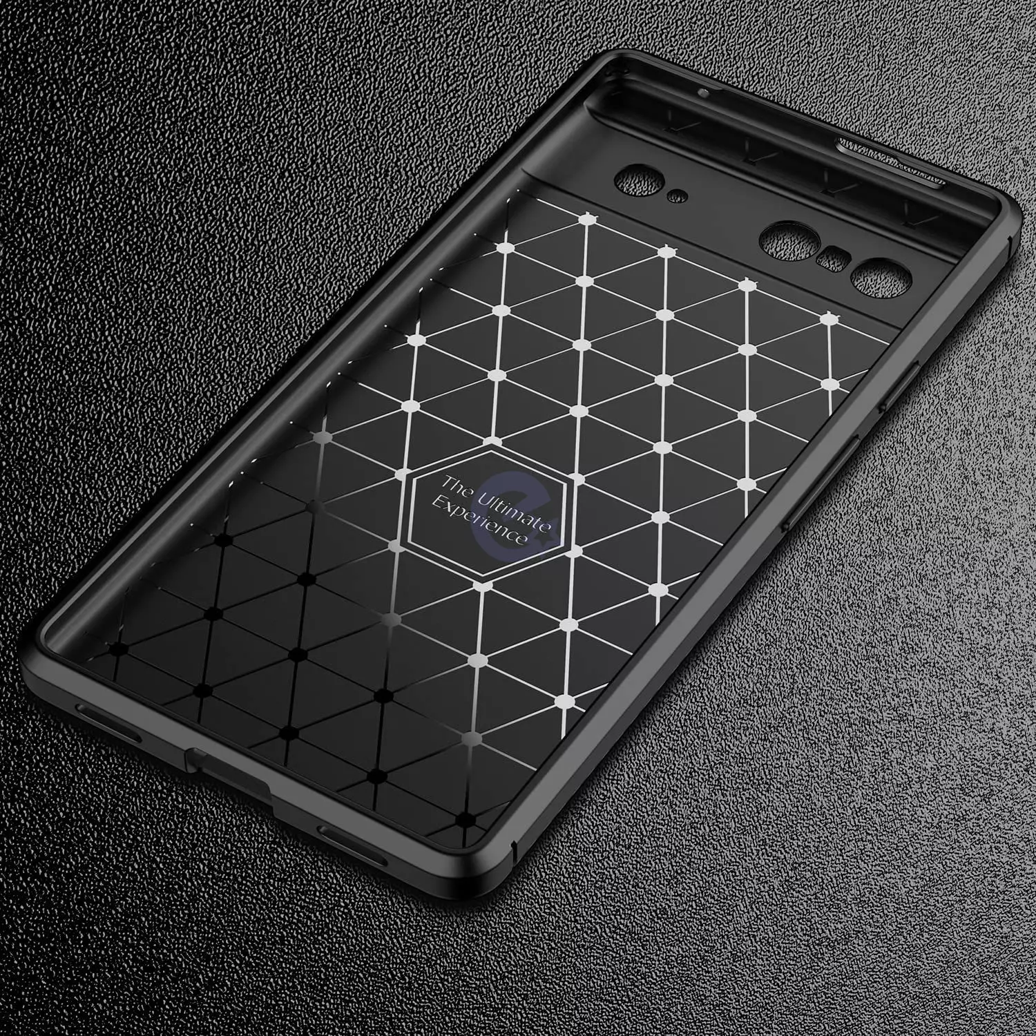 Протиударний чохол бампер для Google Pixel 7 iPaky Carbon Fiber Blue (Синій)