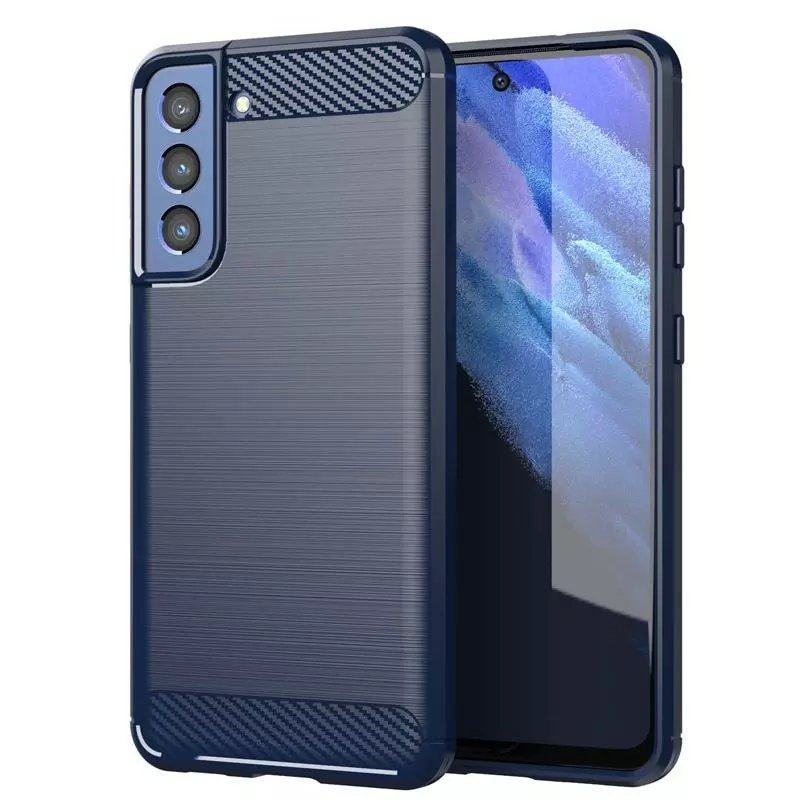 Противоударный чехол бампер для Oppo K9s iPaky Carbon Fiber Blue (Синий)