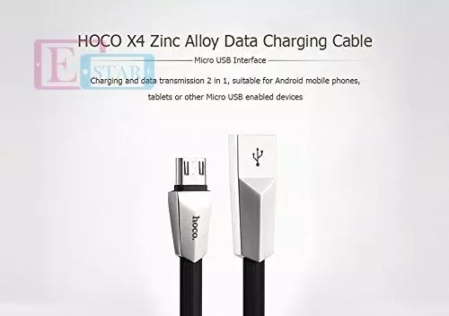 Кабель для заряджання та передачі даних Hoco X4 Zinc Alloy Micro Black (Чорний) Кабель для заряджання та передачі даних Hoco X4 Zinc Alloy Micro Black (Чорний)