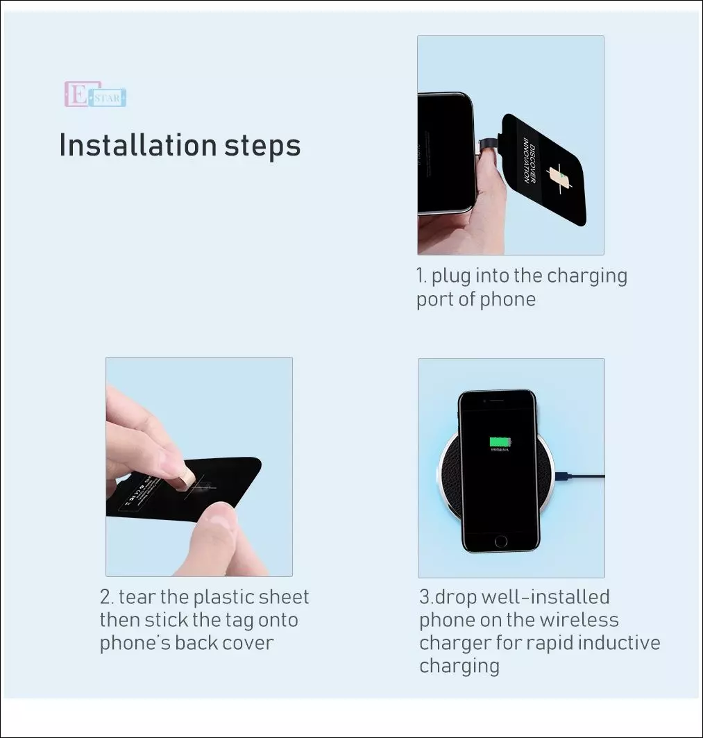 Модуль для зарядки Nillkin Magic Tags Wireless Charging Receiver (Lightning) Black (Черный)