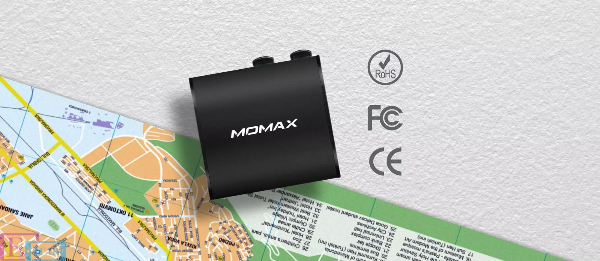 Зарядное устройство Momax 1-World Mini AC Travel Adapter Aqua (Вода) UA2