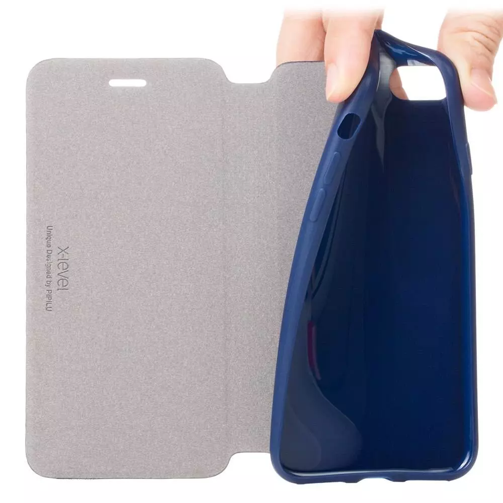 Чохол книжка для Samsung Galaxy M33 X-Level Leather Book Blue (Синій)