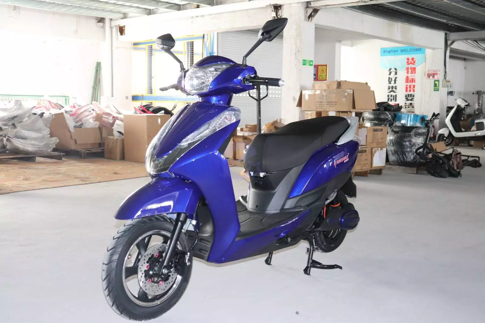 Электроскутер Anomaly Energy CS 1500 Вт Литиевая батарея 72V 20AH Blue (Синий) (Сертификат ЕС)