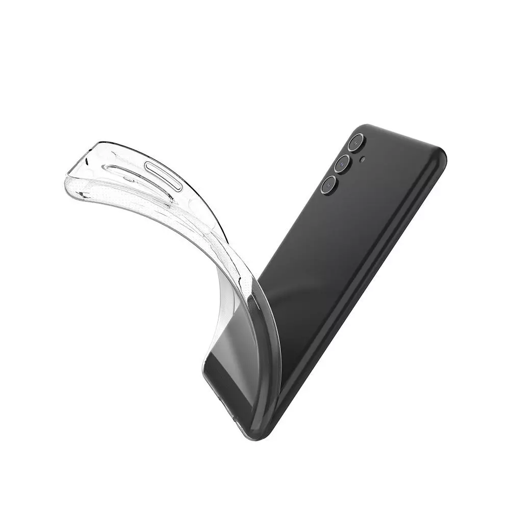 Ультратонкий чохол бампер для Samsung Galaxy A34 Anomaly Jelly Transparent (Прозорий)