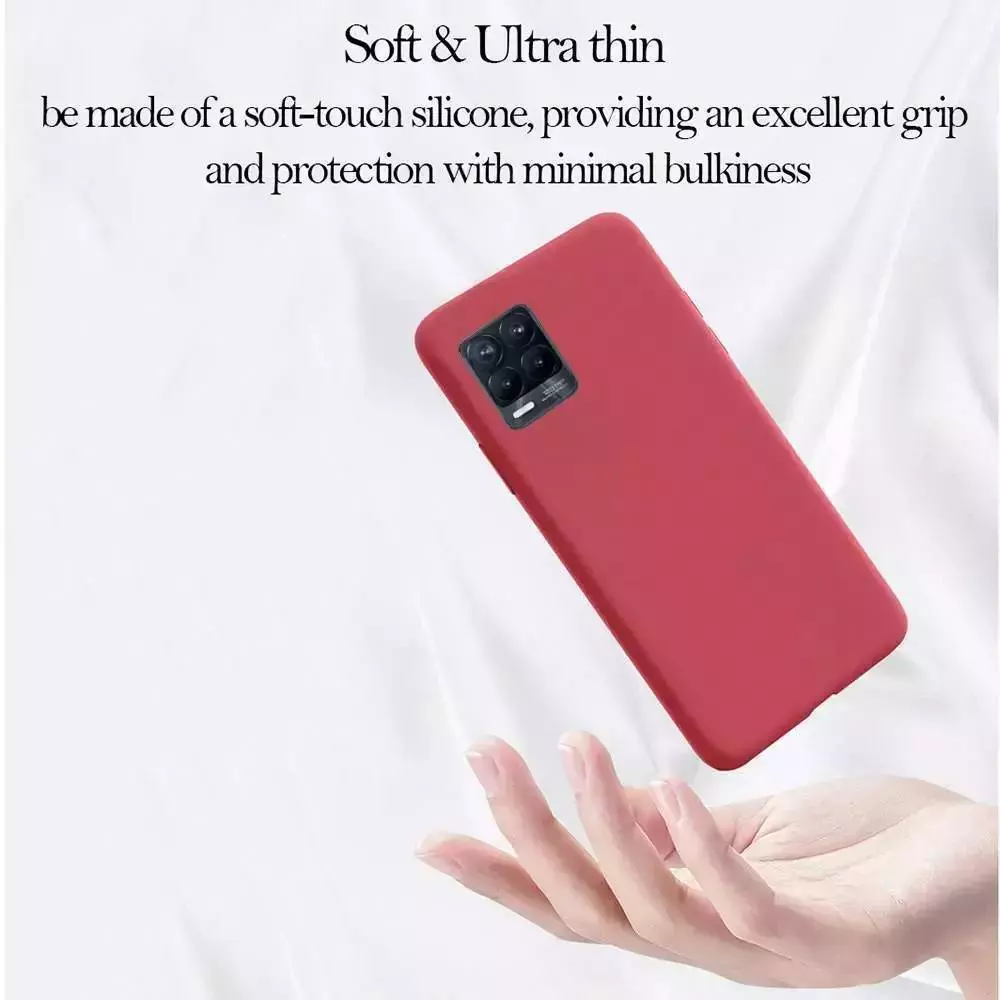 Чехол бампер для Vivo Y15s Anomaly Silicone (с микрофиброй) Red (Красный)