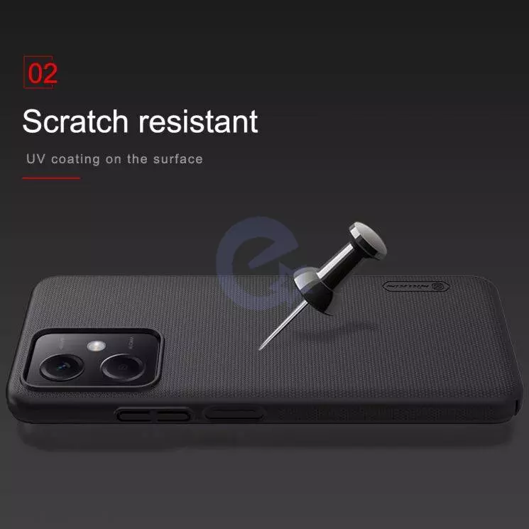 Протиударний чохол бампер Nillkin Super Frosted Shield для Xiaomi Redmi Note 12 5G / Poco X5 Black (Чорний)