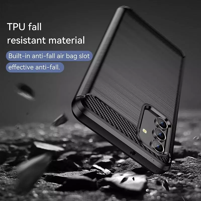 Противоударный чехол бампер для ZTE Blade V40 Pro iPaky Carbon Fiber Red (Красный)