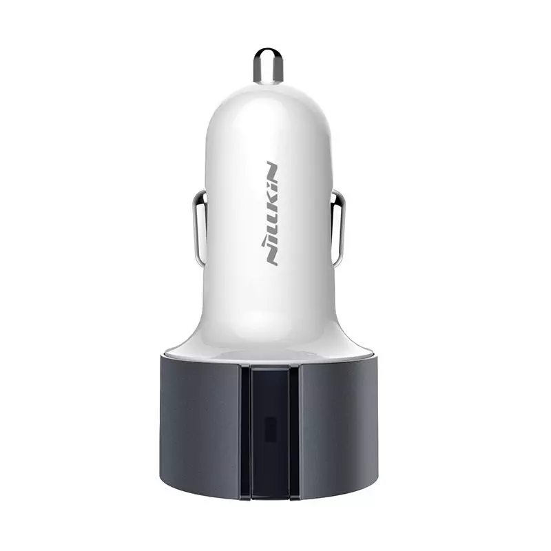 Автомобільна зарядка від прикурювача Nillkin Vigor car charger Dual Port USB Car Charger для Samsung, Apple, Hyawei, Asus, HTC, Meizu Grey (Сірий)