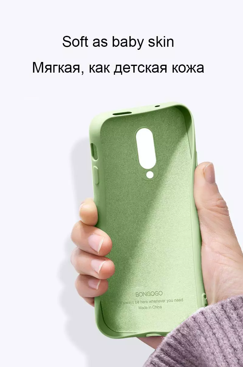 Чохол бампер для OnePlus 7 Pro Anomaly Silicone (з мікрофіброю) Blue (Синій)