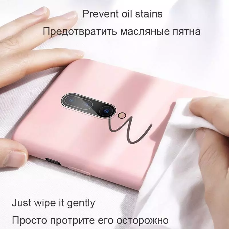 Чохол бампер для OnePlus 7 Pro Anomaly Silicone (з мікрофіброю) Blue (Синій)